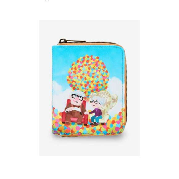 Loungefly Disney Pixar Up Carl & Ellie Balloons Mini Zipper Wallet NWT - Picture 1 of 4